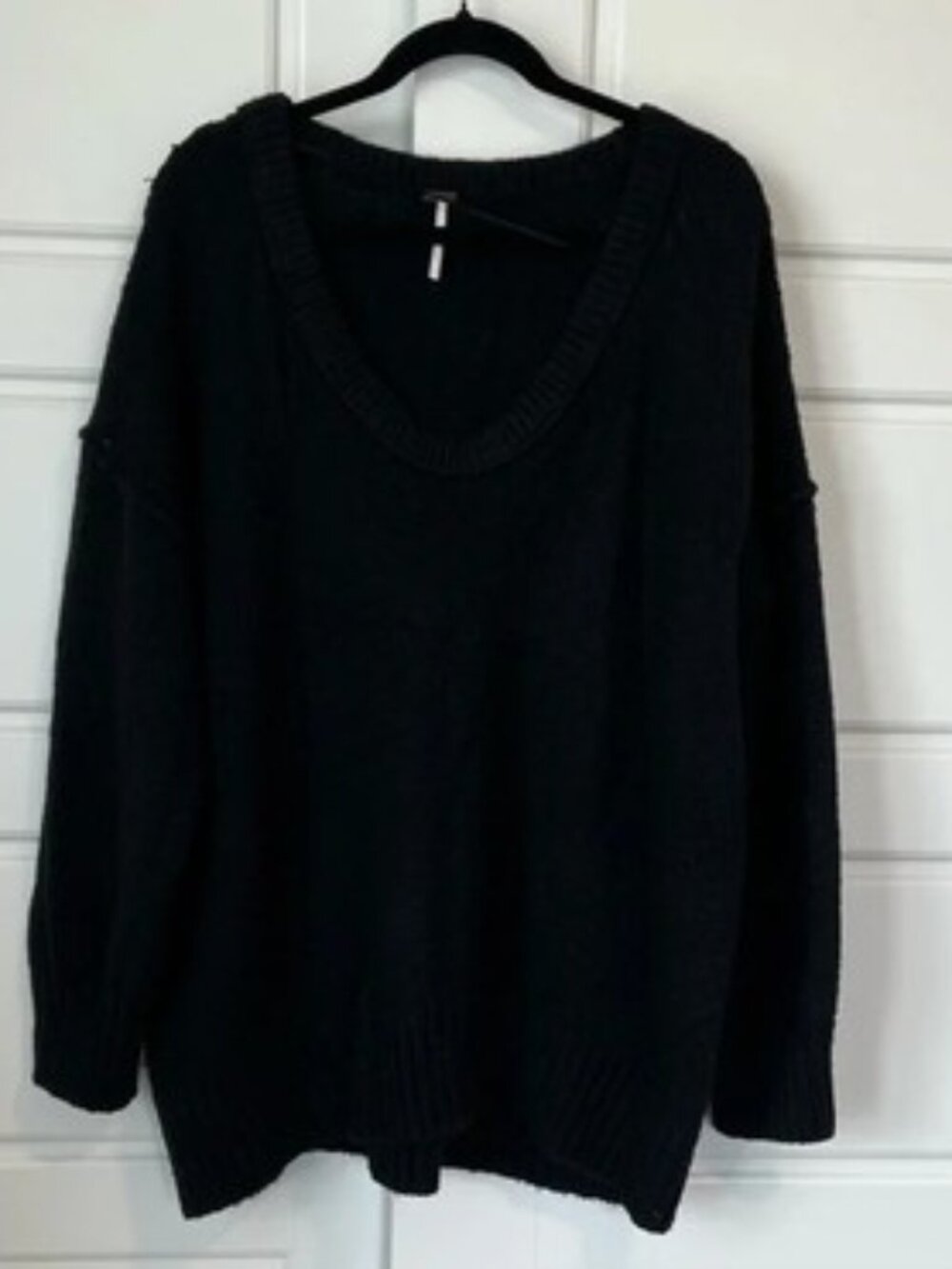 Free People Oversized Slouchy V Neck Sweater Size Large